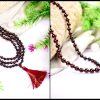 Garnet Necklace Mala - For inspires love, passion and devotion