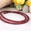 Garnet Faceted Necklace Mala - To inspires love, passion and devotion