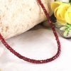 Garnet Faceted Necklace Mala - To inspires love, passion and devotion