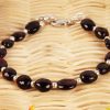 Garnet Oval beads bracelet To dispels sense of insecurity