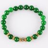 Green Agate Buddha Bracelet - For power and courage