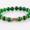 Green Agate Buddha Bracelet - For power and courage