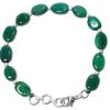 Green Onyx Oval Bracelet - D3 - To relieves stress & strengthens bone marrow