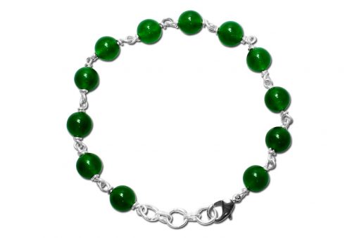 Green Onyx Round Bracelet - To relieves stress and for spiritual growth