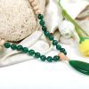 Green Onyx and Tulsi Beads Necklace - To relieves stress and enhances inner strength