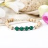 Green Onyx and Tulsi Bracelet - For building relationships and for spiritual growth