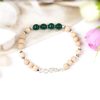 Green Onyx and Tulsi Bracelet - For building relationships and for spiritual growth