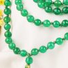 Green Onyx Faceted Necklace Mala - For building relationships and for spiritual growth