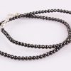 Hematite Necklace Mala - silver clasp - For stabilization and protection