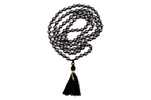 Hematite Necklace Mala For stabilization and protection