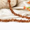 Hessonite Gomed Necklace - Uncut Beads to strengthens self-confidence