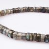 Labradorite Washer Shape Necklace