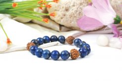 Lapis Lazuli and Rudraksha Bracelet - To build self-confidence and increase awareness