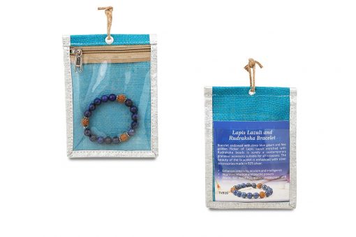 Lapis Lazuli and Rudraksha Bracelet - To build self-confidence and increase awareness