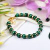 Malachite Bracelet - Gold Polish To expression of feelings and eliminates shyness