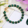 Malachite Bracelet - Gold Polish To expression of feelings and eliminates shyness