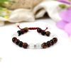 Moon stone and Red Tiger Eye beads Bracelet - for good fortune and success