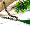 Moss Agate Necklace Mala For emotional peace and stability