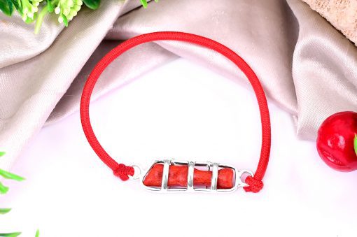 Natural Italian Coral stick bracelet - For removal of obstacles and ensures material happiness