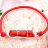 Natural Italian Coral stick bracelet - For removal of obstacles and ensures material happiness