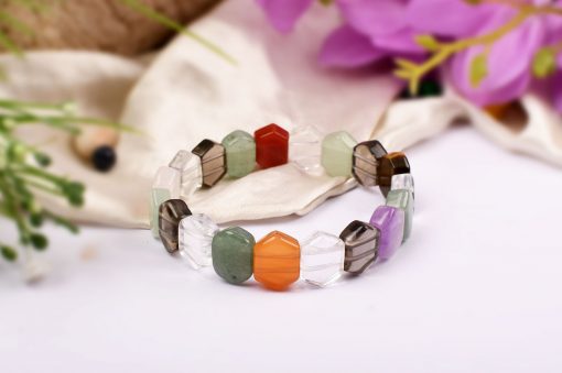 Navratna Bracelet - Hexagon Beads - To harness the power of our nine planets