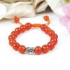 Orange Carnelian with Buddha Bracelet To increase motivation and energy