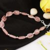 Oval Rose Quartz Bracelet - For feelings of compassion, love and harmony