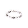 Parad and Sphatik bracelet in silver