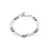 Parad and Sphatik bracelet in silver