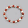 Pearl and Coral bead Bracelet To calms emotions and increases peace of mind