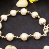 Pearl Bracelet in silver caps - For improve self-esteem and healing energy