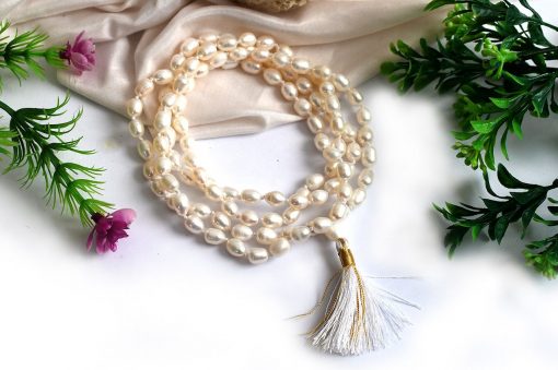 Pearl Necklace Mala - To attracts wealth, luck and money