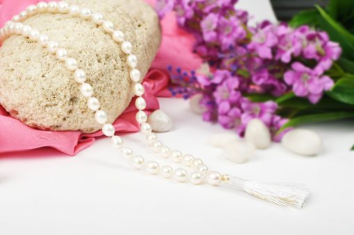 Pearl Oval Necklace Mala