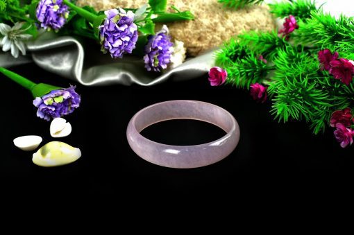 Purple Agate Bangle - For reduces anxiety and protect from evil eye