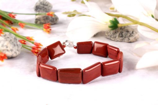 Rectangular Jasper Bracelet for stamina and vitality