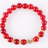 Red Agate Buddha Bracelet