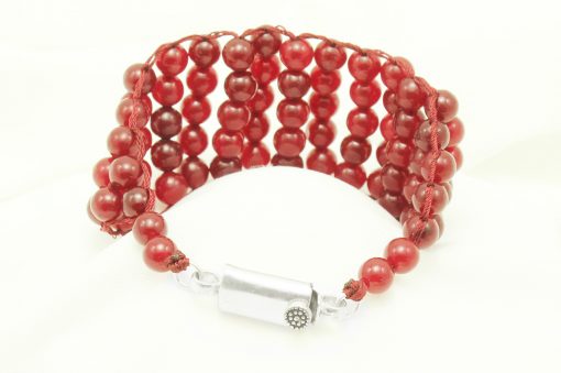 Red Agate Multi Beads Bracelet