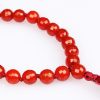 Red Carnelian Necklace - Faceted Mala To awakens talents within