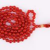 Red Carnelian Necklace - Round Mala - To brings good luck and opportunity