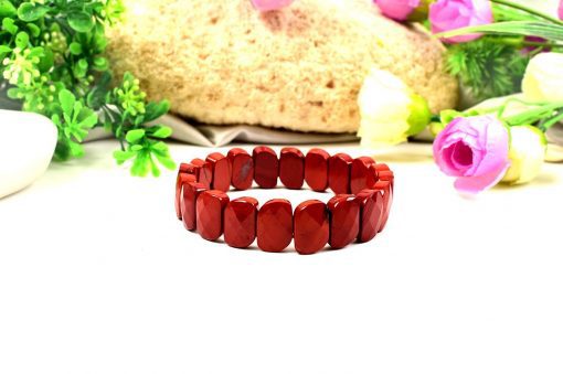 Red Jasper Faceted Bracelet - I