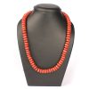 Red Jasper Necklace - Elliptical Beads