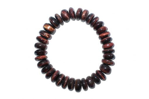 Red Tiger eye Bracelet - Elliptical Beads - For seeking clarity and enhance psychic abilities