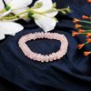 Rose Quartz Bracelet - Elliptical Beads to open the heart and connect to the energy of love