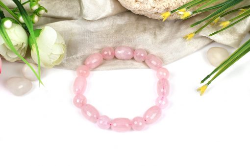 Rose Quartz Bracelet - Faceted - To open the heart and connect to the energy of love