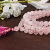 Rose Quartz Round Necklace Mala - To Provides comfort from grief