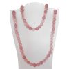 Rose Quartz Round Necklace Mala - To Provides comfort from grief