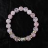 Rose Quartz with Buddha Bracelet - For open the heart and connect to the energy of love