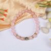 Rose Quartz with Buddha Bracelet - For open the heart and connect to the energy of love