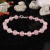 Round Rose Quartz Bracelet