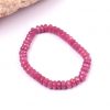 Ruby faceted Bracelet - Button Shape